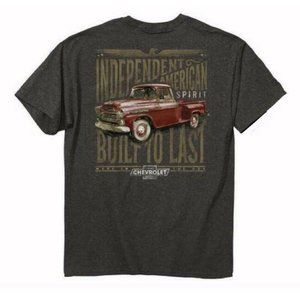Chevy Chevrolet Independent Spirit Short Sleeve T-Shirt Buck Wear -NEW Fast Ship